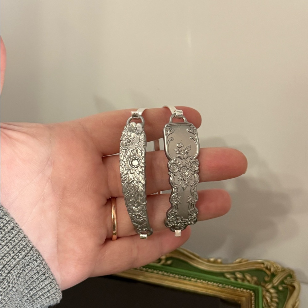 Silverware Inspired Bracelet Duo - image 6